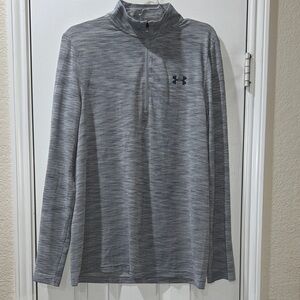 Men's Under Armour Tech 1/4 Zip Gray Pullover